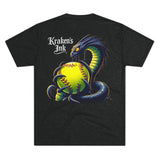 Kraken's Ink Softball Unisex Tri-Blend Crew Tee
