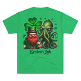 Kraken's Ink Leprechaun Unisex Tri-Blend Crew Tee