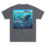 Kraken's Ink Below Unisex Tri-Blend Crew Tee