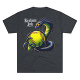 Kraken's Ink Softball Unisex Tri-Blend Crew Tee
