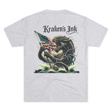 Kraken's Ink Fly the Flag Unisex Tri-Blend Crew Tee