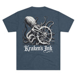 Kraken's Ink Ship Wheel Unisex T-Shirt