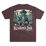 Kraken's Ink Explorer Unisex Tri-Blend Crew Tee