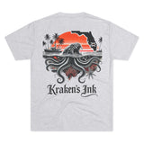 Kraken's Ink FL Waters Unisex Tri-Blend Crew Tee