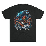 Kraken's Ink Godzilla & Kraken (クラーケン) Unisex Tri-Blend Crew Tee