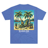 Kraken's Ink Pineapple Island Unisex Tri-Blend Crew Tee