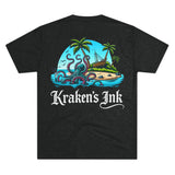 Kraken's Ink Island Livin' Unisex Tri-Blend Crew Tee