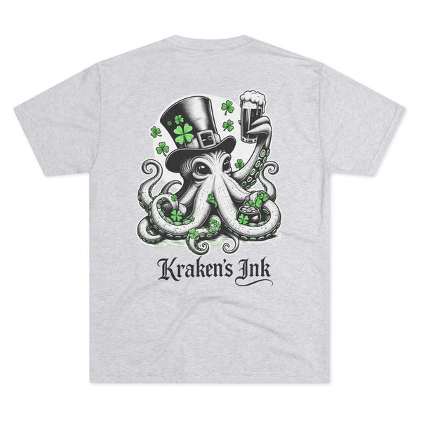 Kraken's Ink Clover Unisex Tri-Blend Crew Tee