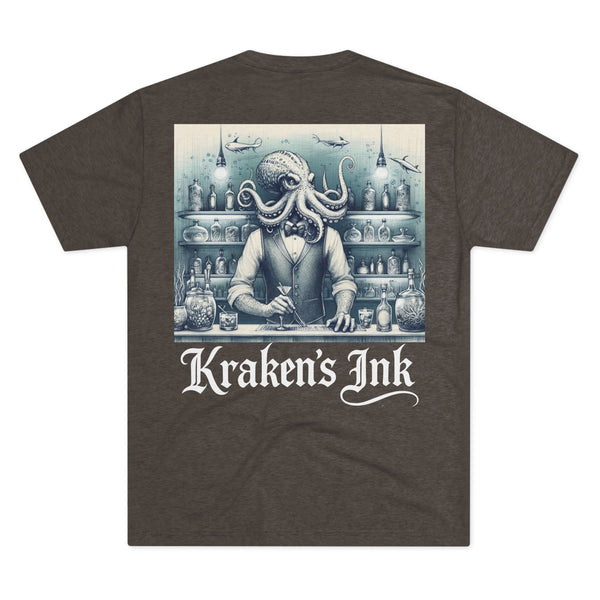 Kraken's Ink Underwater Bar Unisex Tri-Blend Crew Tee