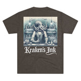 Kraken's Ink Underwater Bar Unisex Tri-Blend Crew Tee