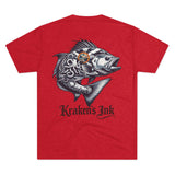 Kraken's Ink FL Redfish Unisex Tri-Blend Crew Tee