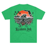 Kraken's Ink FL Waters Unisex Tri-Blend Crew Tee
