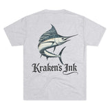 Kraken's Ink Sailfish Unisex Tri-Blend Crew Tee