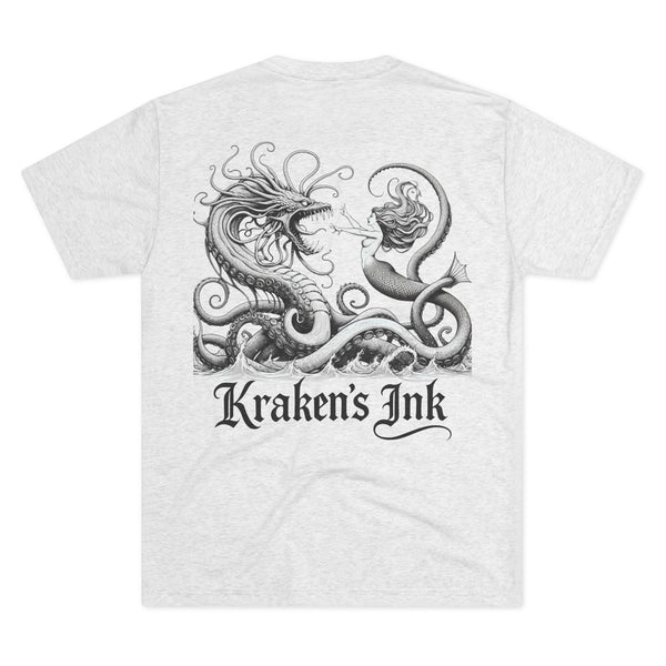 Kraken's Ink Mermaid Tangle Tri-Blend Crew Tee
