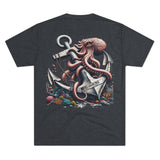 Kraken's Ink Anchor Love Unisex Tri-Blend Tee