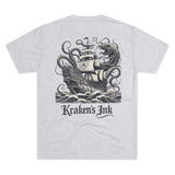 Kraken's Ink Clipper Ship Unisex Tri-Blend Crew Tee