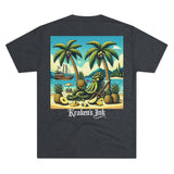 Kraken's Ink Pineapple Island Unisex Tri-Blend Crew Tee