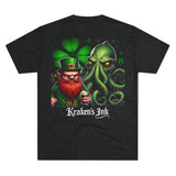 Kraken's Ink Leprechaun Unisex Tri-Blend Crew Tee