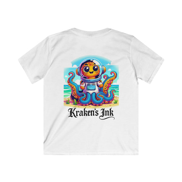 Kraken's Ink Astronaut Unisex Kids Softstyle Tee