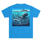 Kraken's Ink Below Unisex Tri-Blend Crew Tee