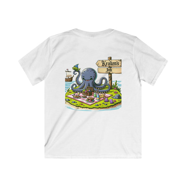 Kraken's Ink Picnic Unisex Kids Softstyle Tee