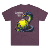 Kraken's Ink Softball Unisex Tri-Blend Crew Tee