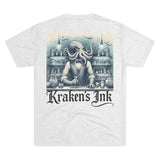 Kraken's Ink Underwater Bar Unisex Tri-Blend Crew Tee