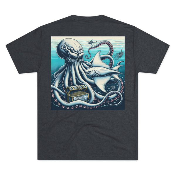 Kraken's Ink Stingray Tri-Blend Crew Tee