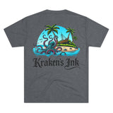 Kraken's Ink Island Livin' Unisex Tri-Blend Crew Tee