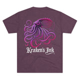 Kraken's Ink Translucent Unisex Tri-Blend Crew Tee