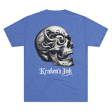 Kraken's Ink Skull Hatch Unisex Tri-Blend Crew Tee