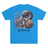 Kraken's Ink The Kraken & The Snail Unisex Tri-Blend Crew Tee