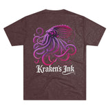 Kraken's Ink Translucent Unisex Tri-Blend Crew Tee