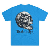 Kraken's Ink Skull Hatch Unisex Tri-Blend Crew Tee