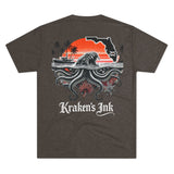 Kraken's Ink FL Waters Unisex Tri-Blend Crew Tee