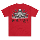 Kraken's Ink Portrait Unisex Tri-Blend Crew Tee