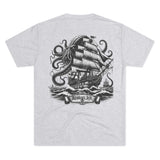 Kraken's Ink Sail the Seas Unisex Tri-Blend Crew Tee