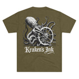 Kraken's Ink Ship Wheel Unisex T-Shirt