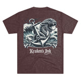Kraken's Ink Anchor Drop Unisex Tri-Blend Crew Tee