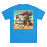 Kraken's Ink Beach Livin' Unisex Tri-Blend Crew Tee