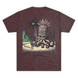 Kraken's Ink Tiki Island Unisex Tri-Blend Crew Tee