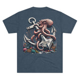Kraken's Ink Anchor Love Unisex Tri-Blend Tee