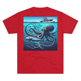 Kraken's Ink Below Unisex Tri-Blend Crew Tee