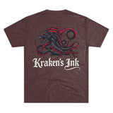 Kraken's Ink Dragon Unisex Tri-Blend Crew Tee