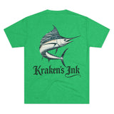 Kraken's Ink Sailfish Unisex Tri-Blend Crew Tee
