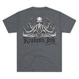 Kraken's Ink Portrait Unisex Tri-Blend Crew Tee
