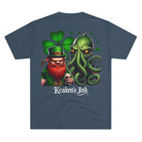 Kraken's Ink Leprechaun Unisex Tri-Blend Crew Tee