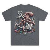 Kraken's Ink Anchor Love Unisex Tri-Blend Tee