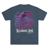 Kraken's Ink Translucent Unisex Tri-Blend Crew Tee