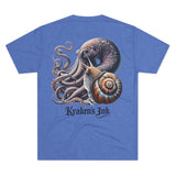 Kraken's Ink The Kraken & The Snail Unisex Tri-Blend Crew Tee